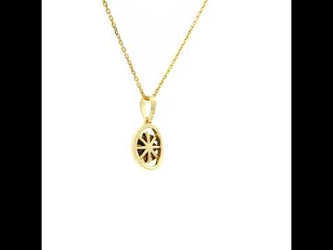 Alluring Blossom 9K Diamond Pendant