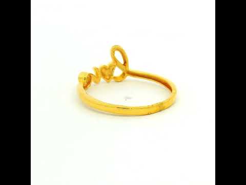 Whispers Of Love Gold Ring