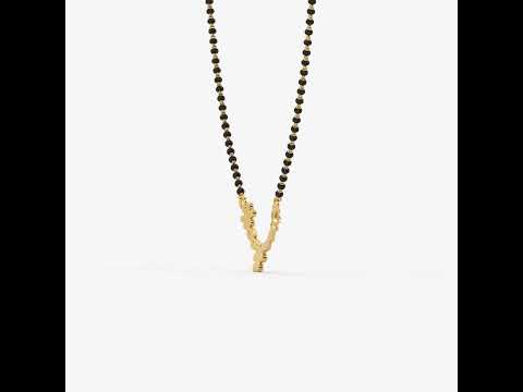 Blossom Grace 22K Gold Mangalsutra Pendant