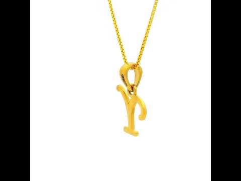 Yvaine "Y" Letter Gold Pendant