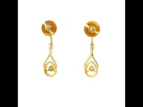 Petite Danglers With Golden Dazzle
