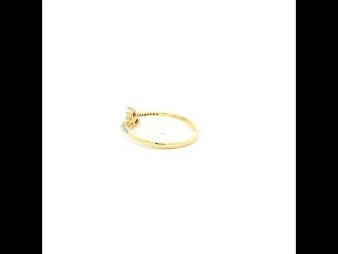 Classy and Radiant 9K Diamond Ring