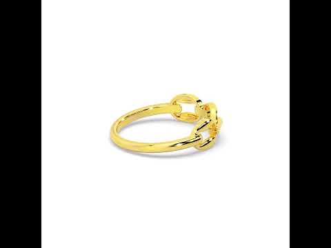 Elegant Ease 18K Gold Ring