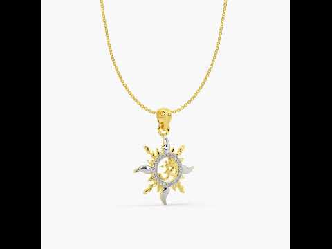 Majestic 14K Gold Om Locket for Men