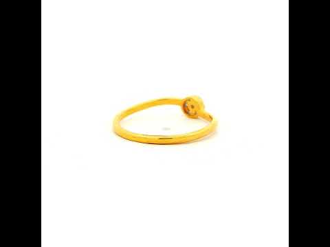 Sparkling Bloom Gold Ring