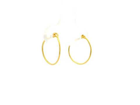 Graceful 22K Kids Gold Hoops
