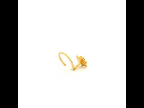 Full Bloom Shine Gold Nose Pin