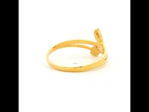 Golden Leaf Embrace Ring