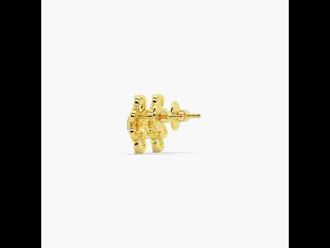 Wild Blossom 14K Gold Studs