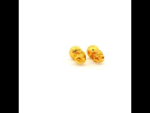 Classic Oval Gold Studs For Everyday Shine