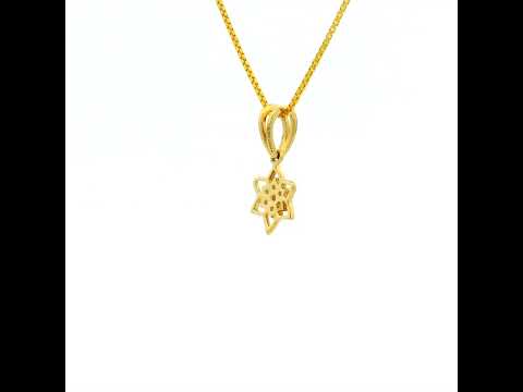 Dazzling Chic Bloom Gold Pendant