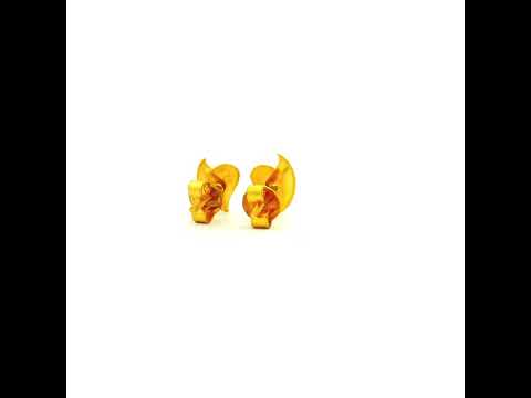 Ritzy Charm Gold Earrings for Kids