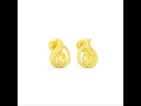 Captivating Sauve 22K Gold Studs