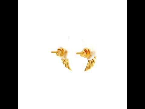 Petite Wings Gold Studs