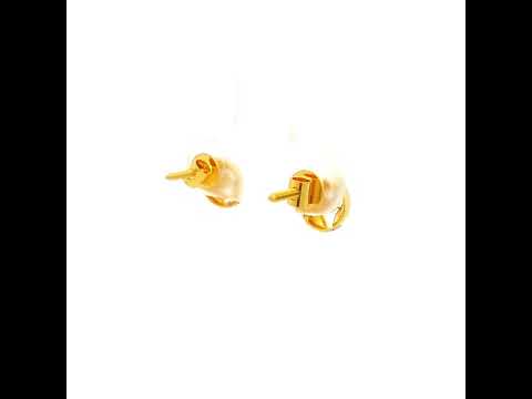 Subtle Shine 14K Gold Studs