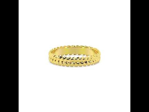 Elegant Novelty 18K Gold Band