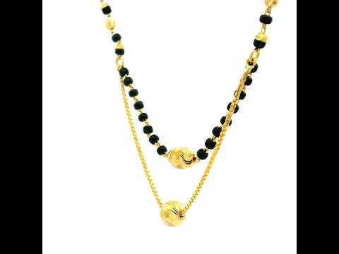 Double Glimmer Gold Mangalsutra