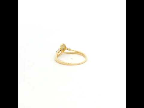 14K Minimalist Essence Diamond Women Ring