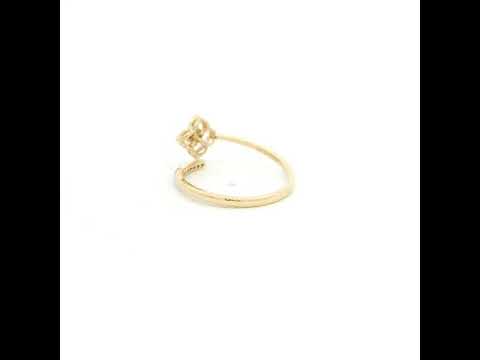Clover Blossom 9K Diamond Ring