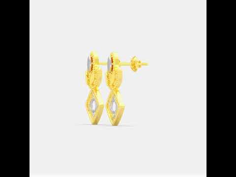 Alluring Shine 22K Gold Studs