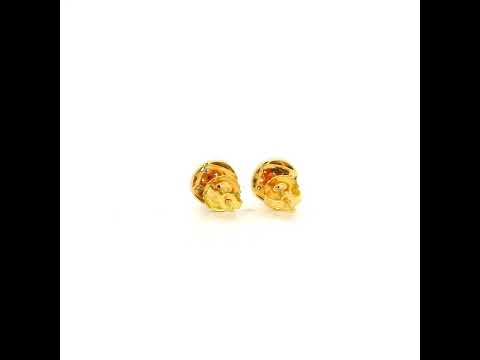 Delicate 18K Gold Butterfly Studs