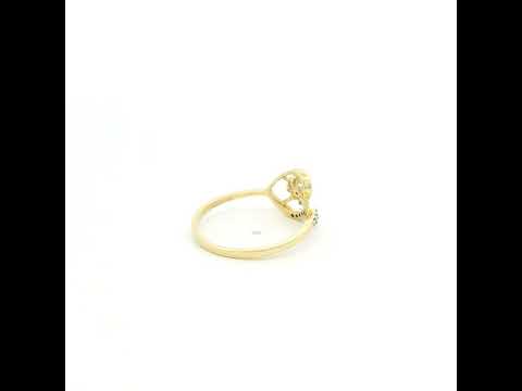 Enchanting Shimmer 9K Diamond Ring