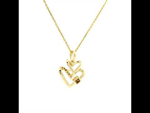 Splendour Dazzle 9K Diamond Heart Pendant