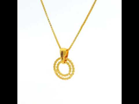 Petite Orb Glow Gold Pendant