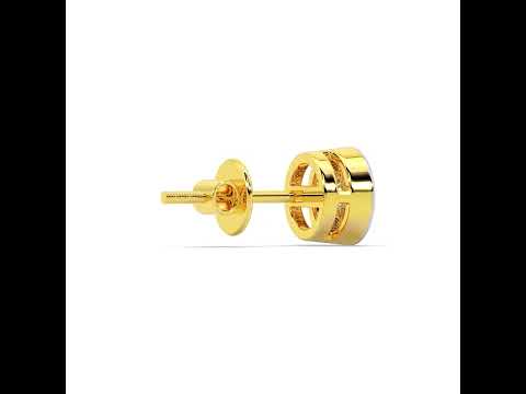 Bold Brilliance Men Gold Studs