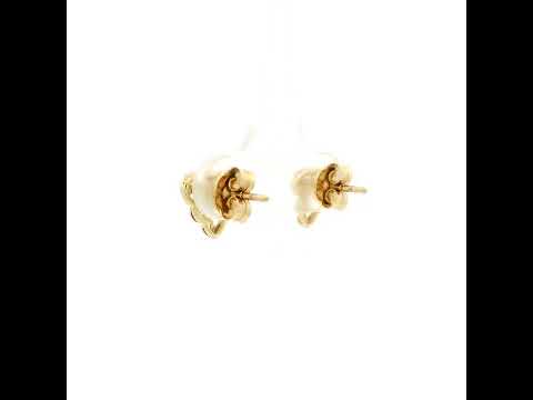 Flora Petal Dazzle 9K Diamond Studs