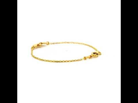Petite Gold Leaf Bracelet