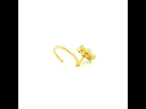 Glittering Star Gold Nose Pin