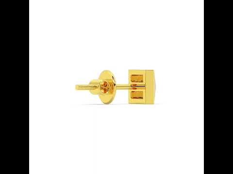 Brawny Shine Gold Studs for Men