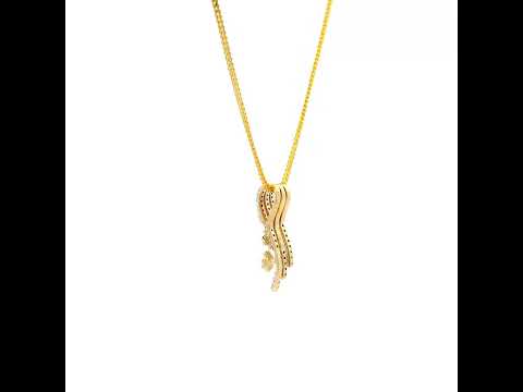 Sparkling Elegance 9K Diamond Pendant
