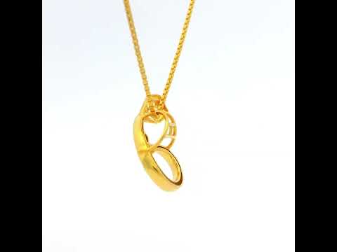 Soft Petal Glam Gold Pendant