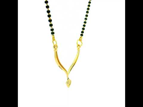 Elegant Minimalistic 18K Gold Mangalsutra Pendant