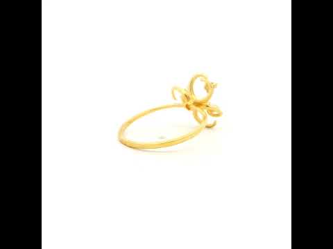 Modern Dazzle Gold Ring for Women
