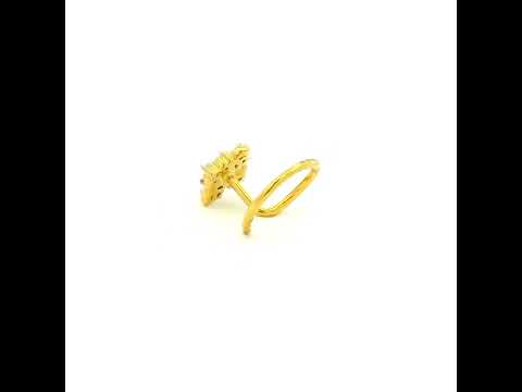 Enigmatic Shimmer Gold Nose Pin