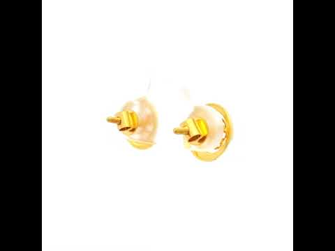 Swirling Blossom Gold Earrings for Women