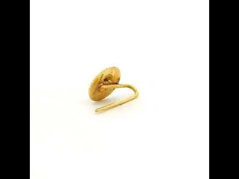 Elegant Swirling Floral Diamond Nose Pin