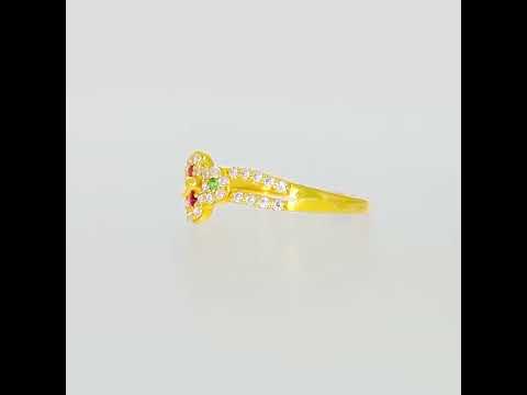 Vibrant Charm Gold Ring