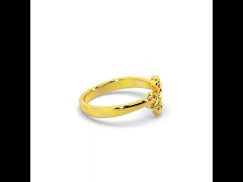 Magnetic Charm 22K Gold Ring