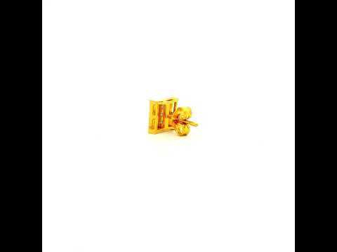 Iconic Shimmer Men Gold Studs