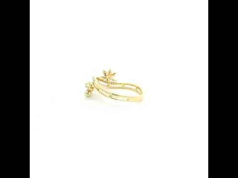 Mystic Bloom 9K Dazzling Diamond Ring