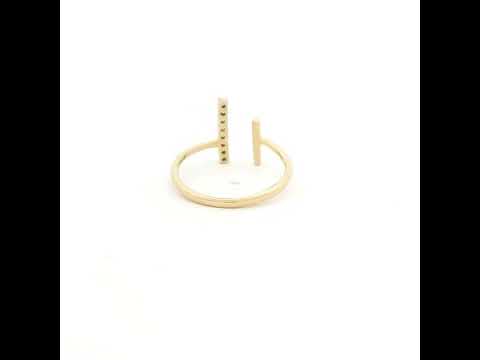 Sleek and Shine 9K Diamond Ring