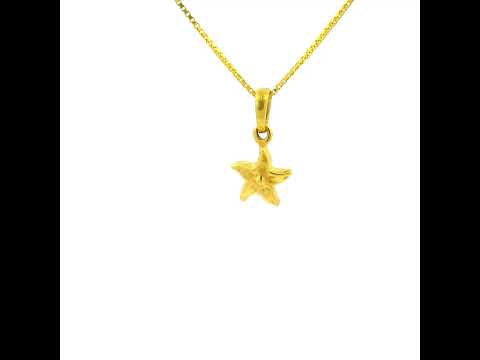 Twinkling Star Gold Pendant