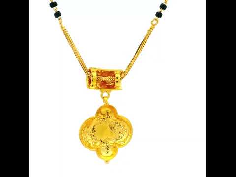 Mesmeric Floral Gold Mangalsutra