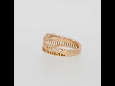 Luxurious Laser Crafted Rose Gold Band Ring