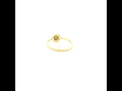 Modish Shine Diamond Ring 9K