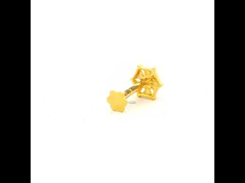 Gleaming Hexa Diamond Nose Pin